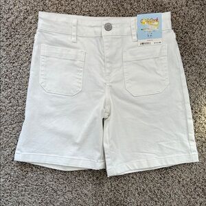 NWT Cat & Jack white denim  Shorts Sz 8